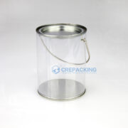 PVC Transparent Round Box with Handle