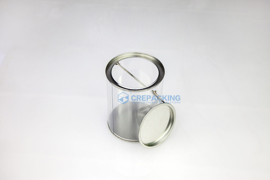 PVC Transparent Round Box with Handle