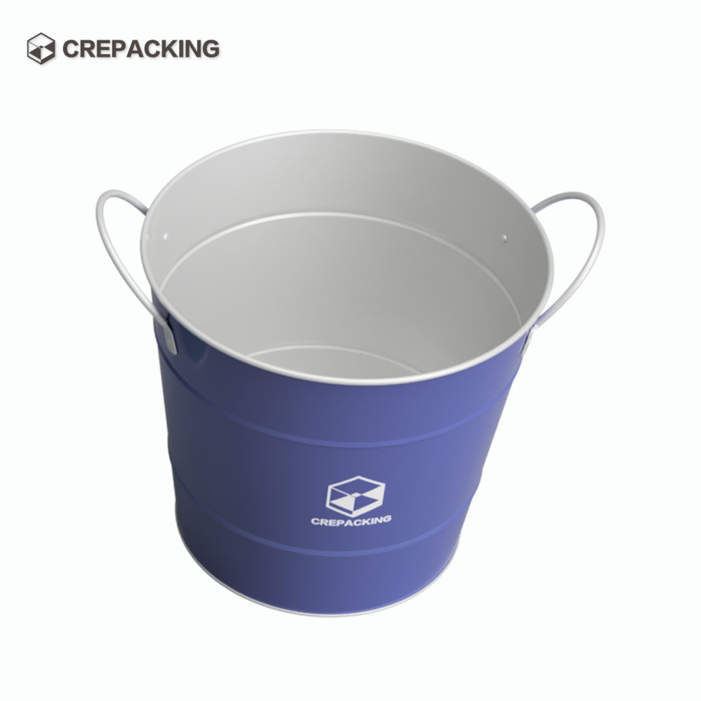 Customizing Tin Ice Bucket with two iron handles