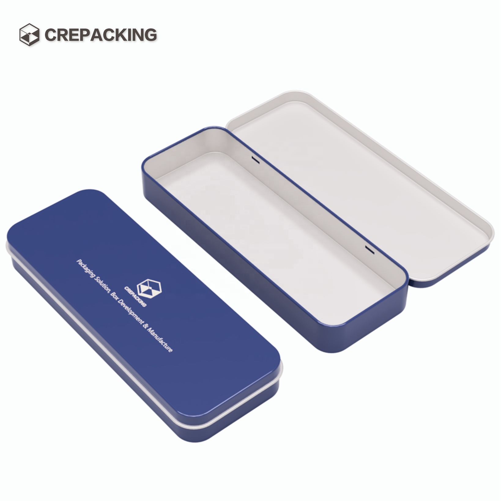 Rectangular Tin Box with Hinge Bar pencilebox