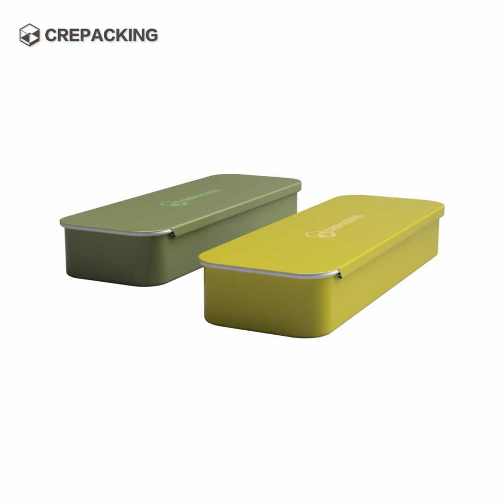 Custom Square Metal Tin Box with Slide Lid